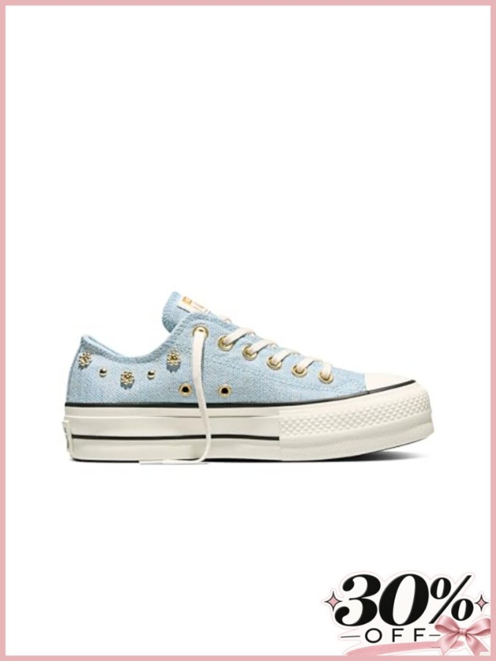 Converse Chuck Taylor All Star Lift Platform Heathered Low Top Sneaker